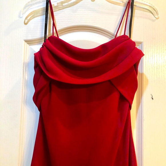 Cranberry Chiffon Formal Dress EXCELLENT CONDITION - Picture 3 of 6